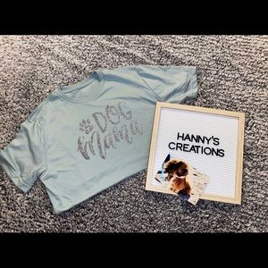 Dog mama shirt size M, handmade